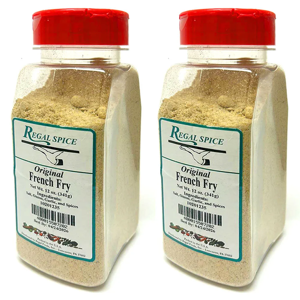 2 Original French Fry Seasoning 12oz Seasoned Fries Cooking Dry Rub Meat Veggies