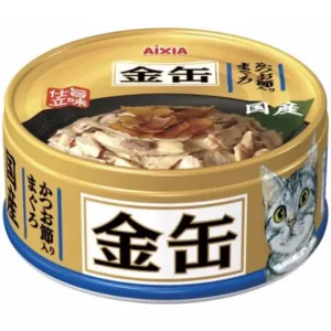 20% OFF: Aixia Kin-Can Mini Tuna with Dried Bonito Canned Cat Food 70g