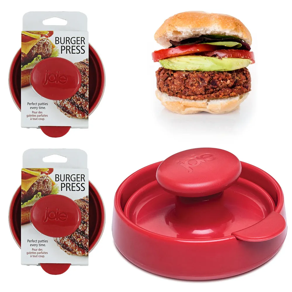 2pc Joie Burger Press Hamburger Patty Mold Maker Ground Beef Round Patties Grill