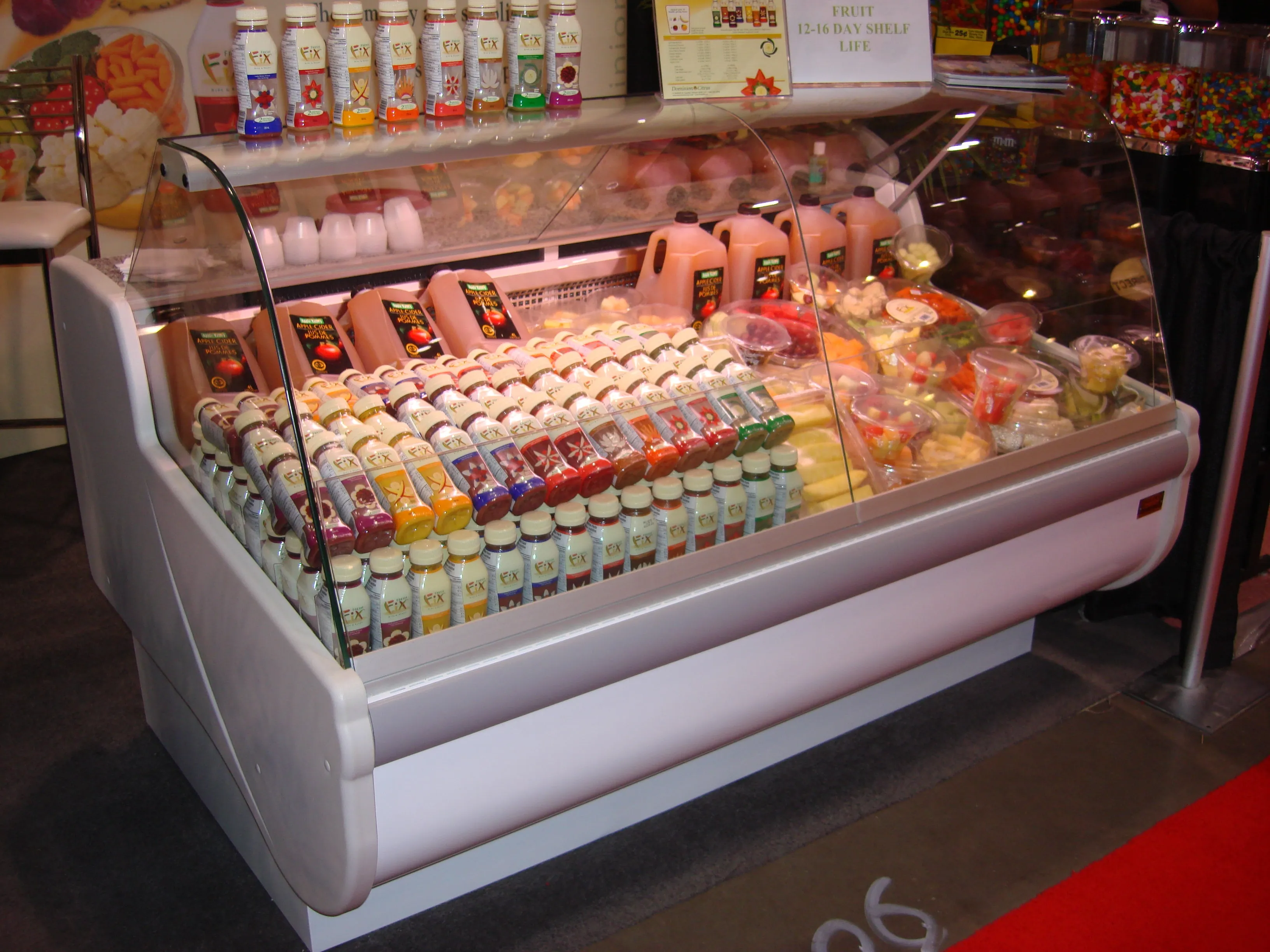 33"D Deli Meat Cheese & Salad Case, Curved Glass