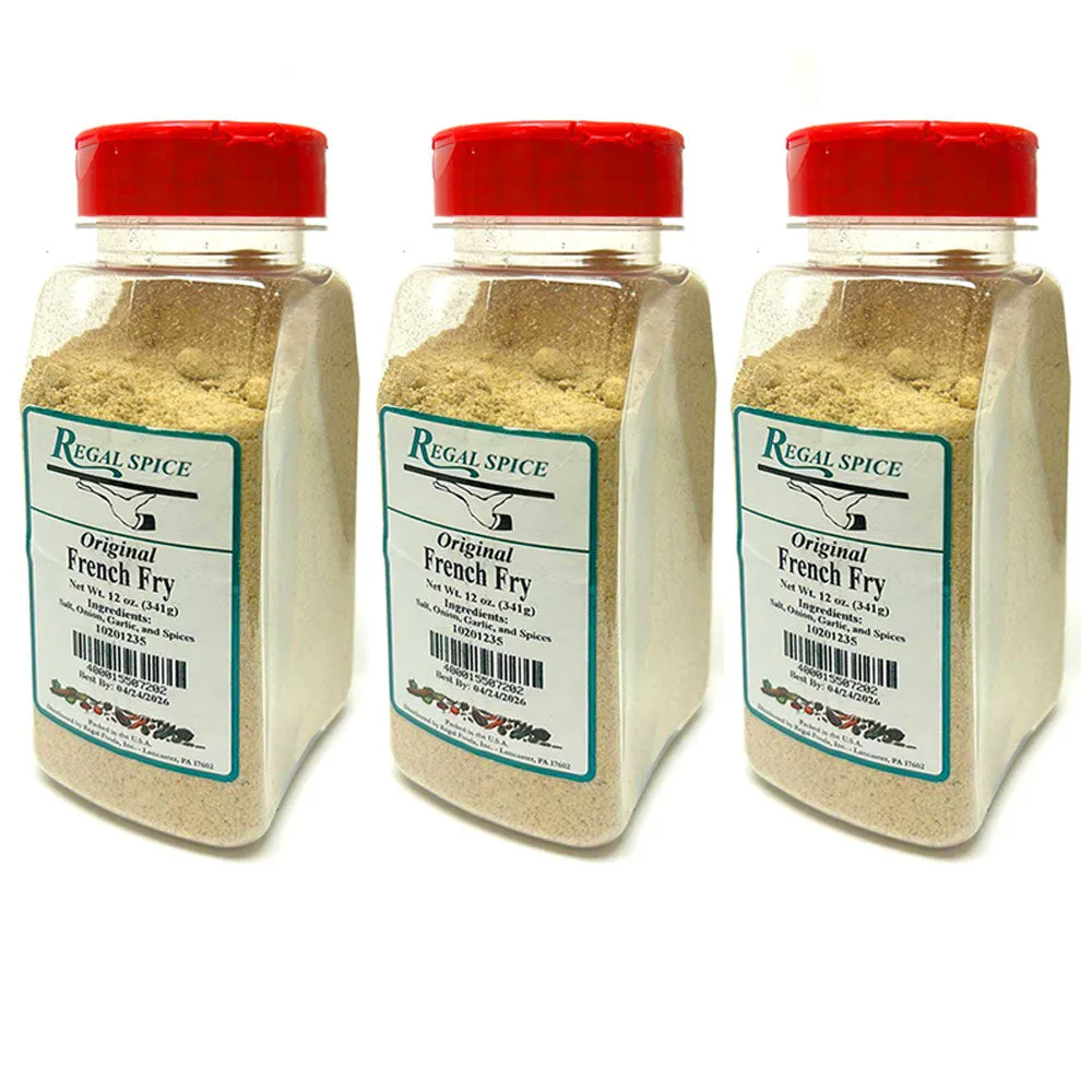 3pk French Fry Seasoning 12oz Gourmet Seasoned Fries Cooking Vegetables Dry Rub