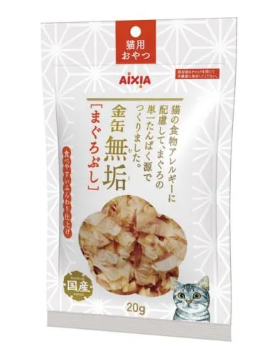 4 FOR $15: Aixia Kin-can Pure Dried Flake Dried Tuna Cat Treats 20g