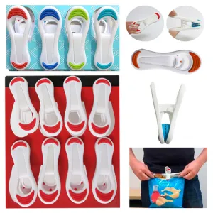 8 Kitchen Chip Snack Food Storage Sealing Bag Clips Clamps Multi Purpose Craft