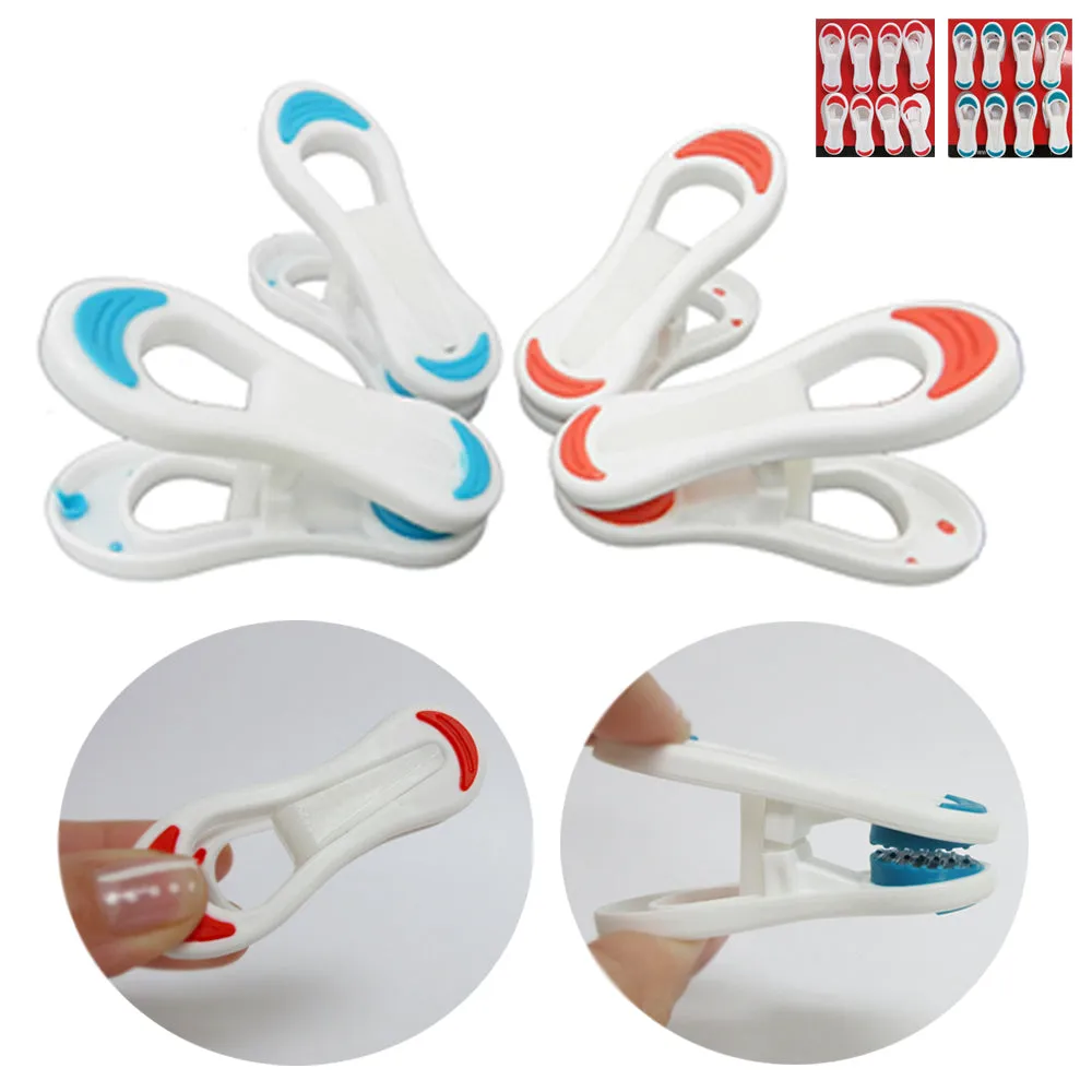 8 Kitchen Chip Snack Food Storage Sealing Bag Clips Clamps Multi Purpose Craft