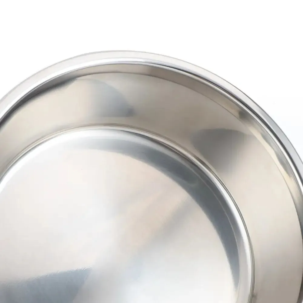 Anti Skid Stainless Steel Dog Bowl Water Food with Silicone Mat