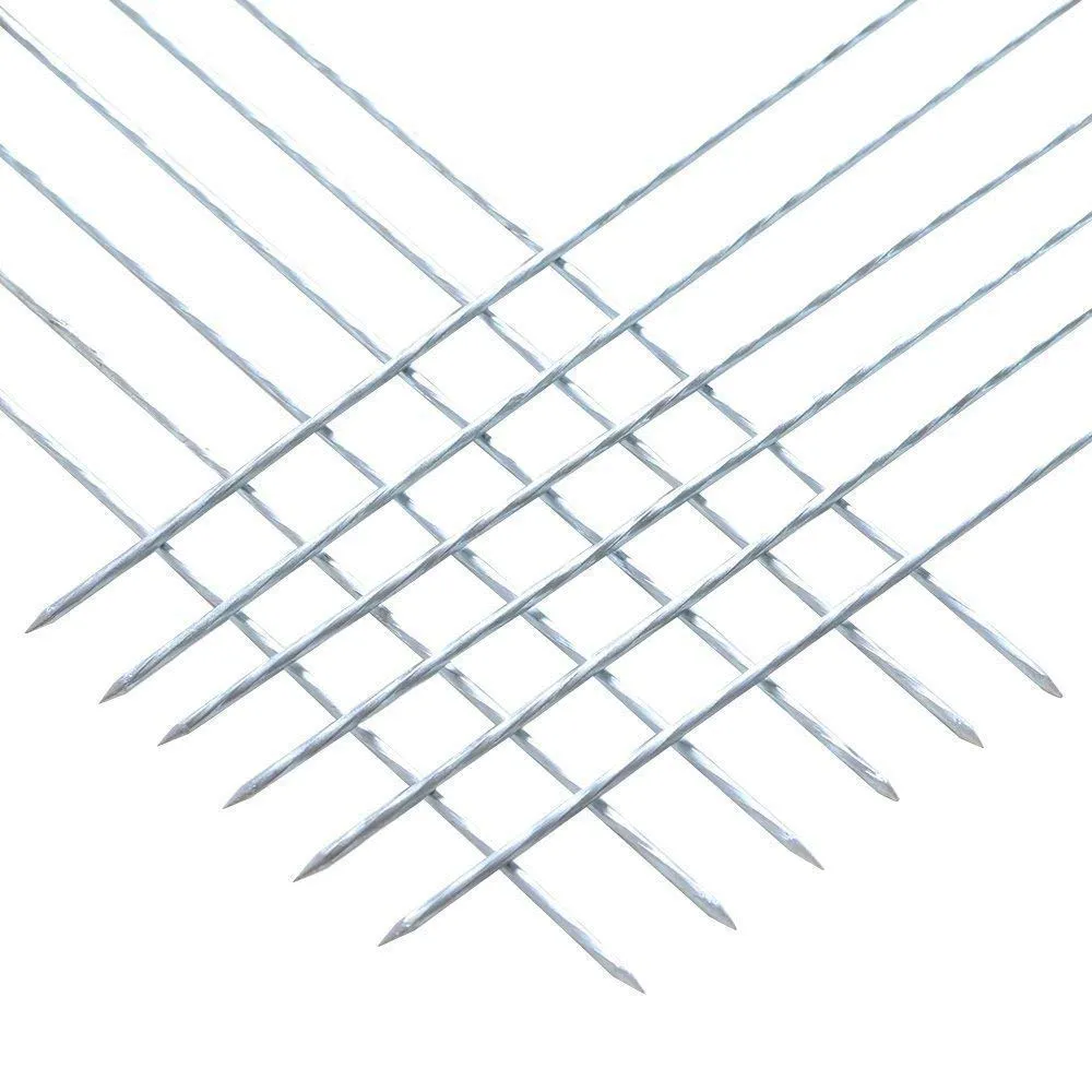 BBQ Tandoor Skewers Grill Sticks for Barbecue (Pack of 12)