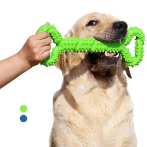 Durable Tooth Cleaning Interactive Dog Chew Bone Toy with Convex Design for Medium Large Dogs
