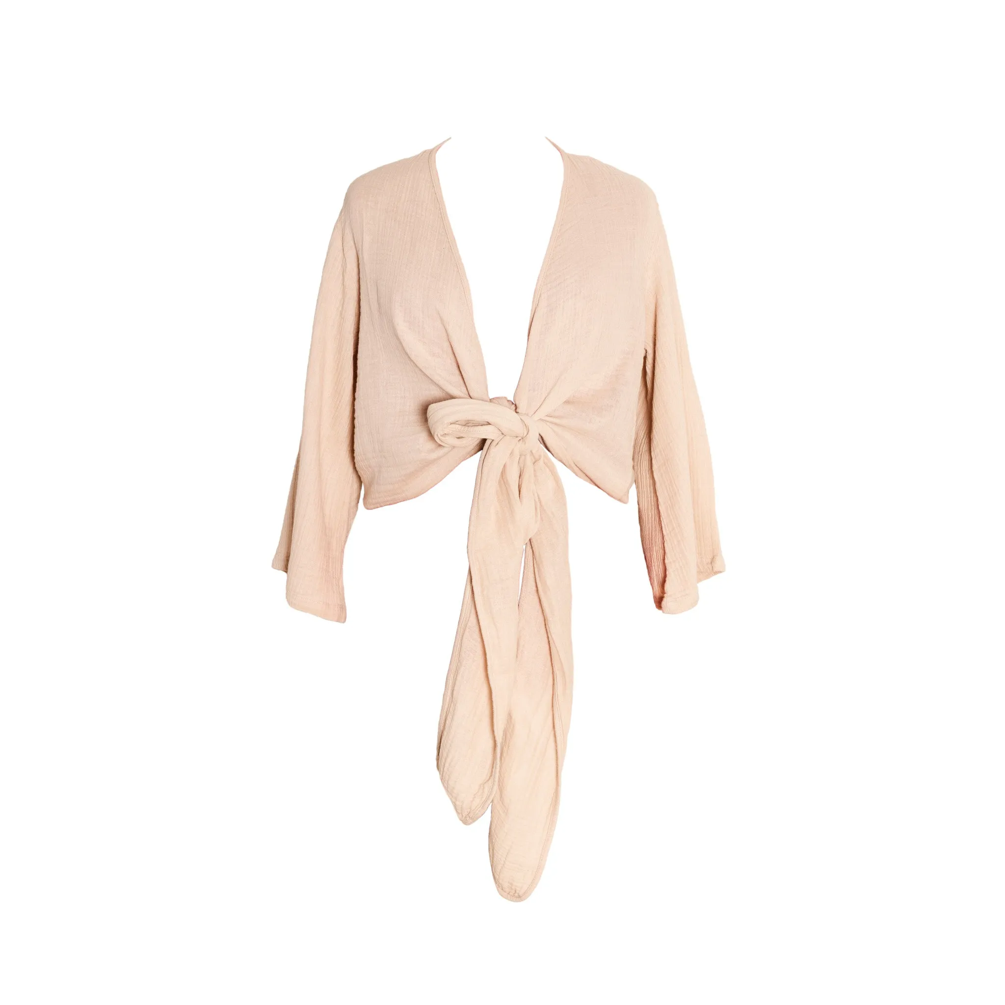 Juno Wrap Top | Salmon