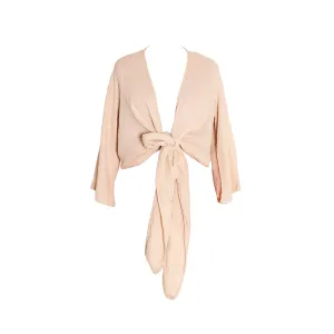 Juno Wrap Top | Salmon