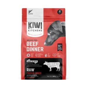 Kiwi Kitchens Beef Dinner Freeze Dried Dog Food 900g