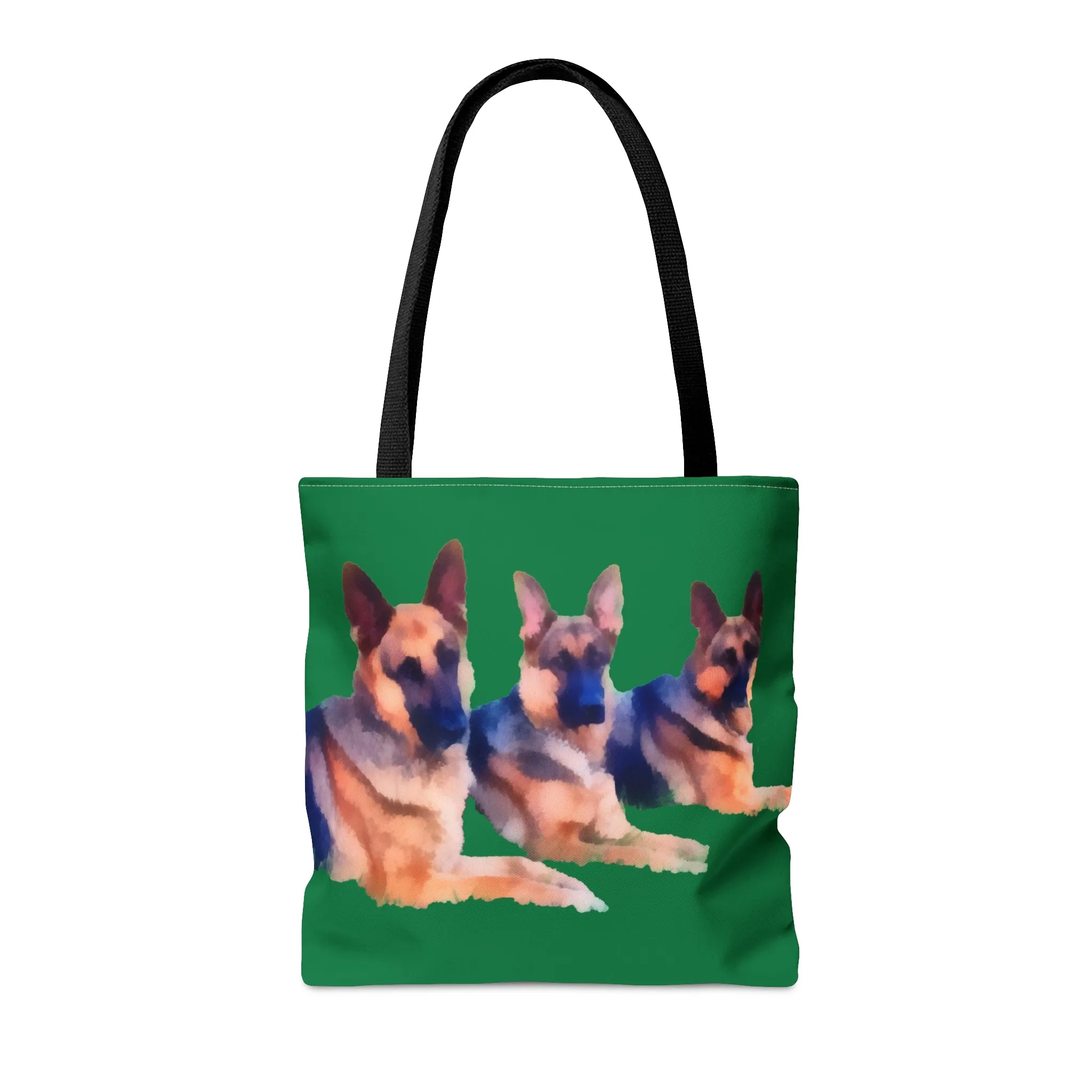 Majestic German Shepherd 'Trio' Artistic Painting Tote Bag