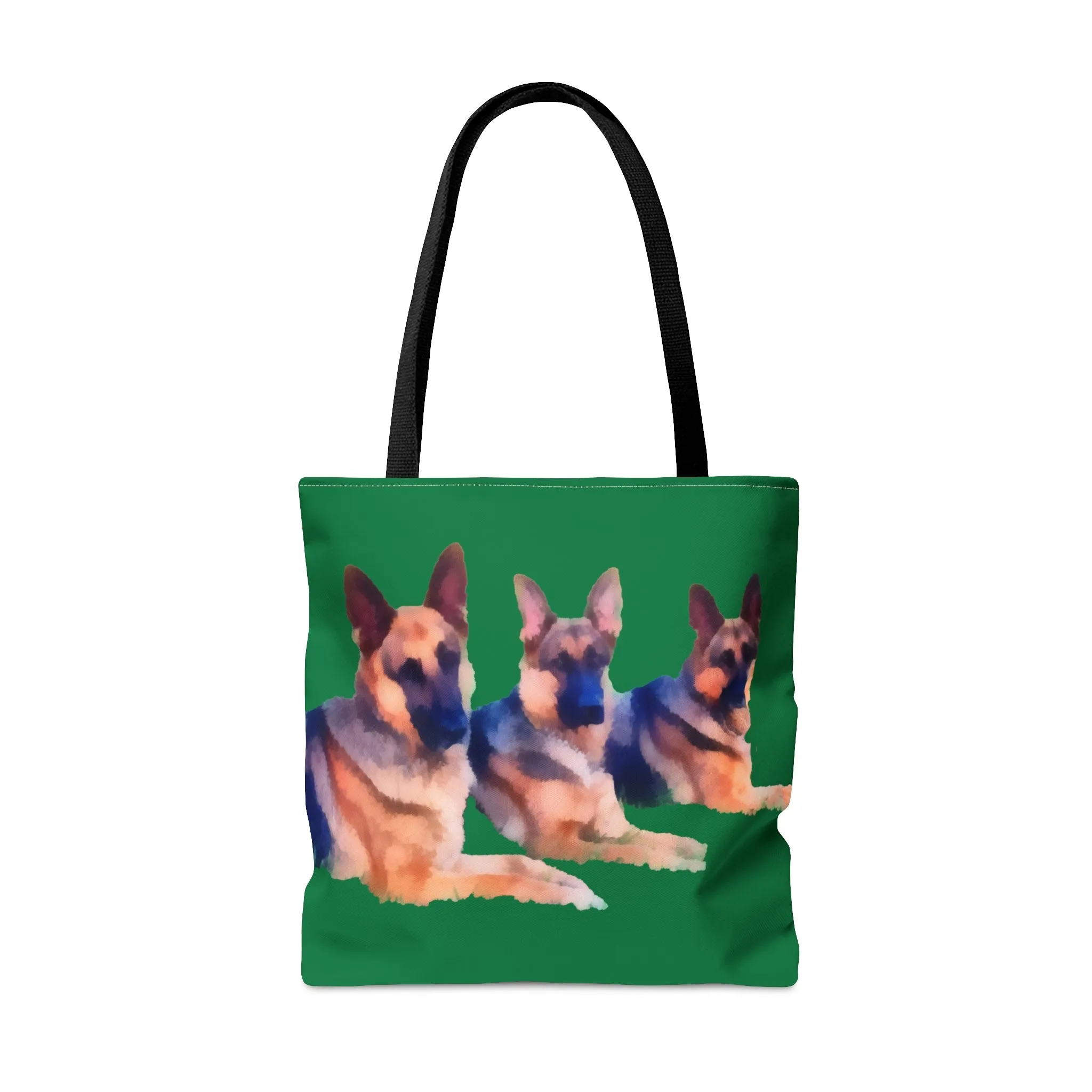 Majestic German Shepherd 'Trio' Artistic Painting Tote Bag