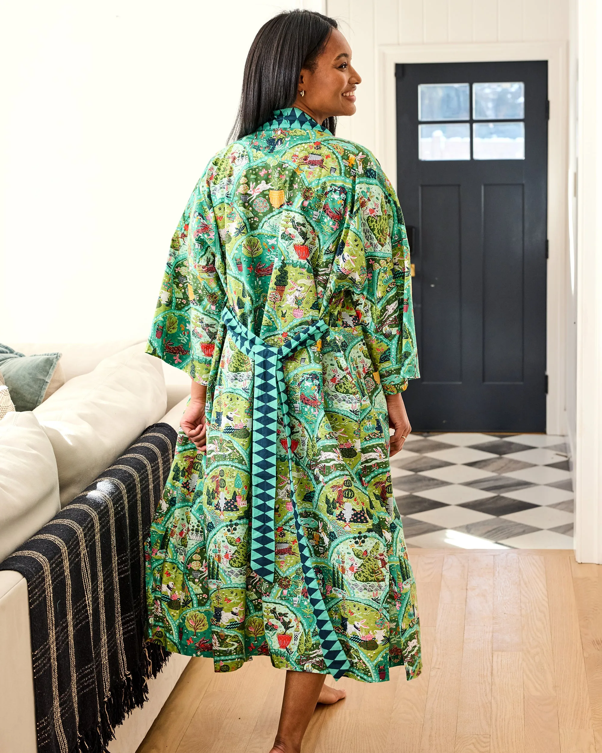 Rabbit Wonderland - Robe - Sage