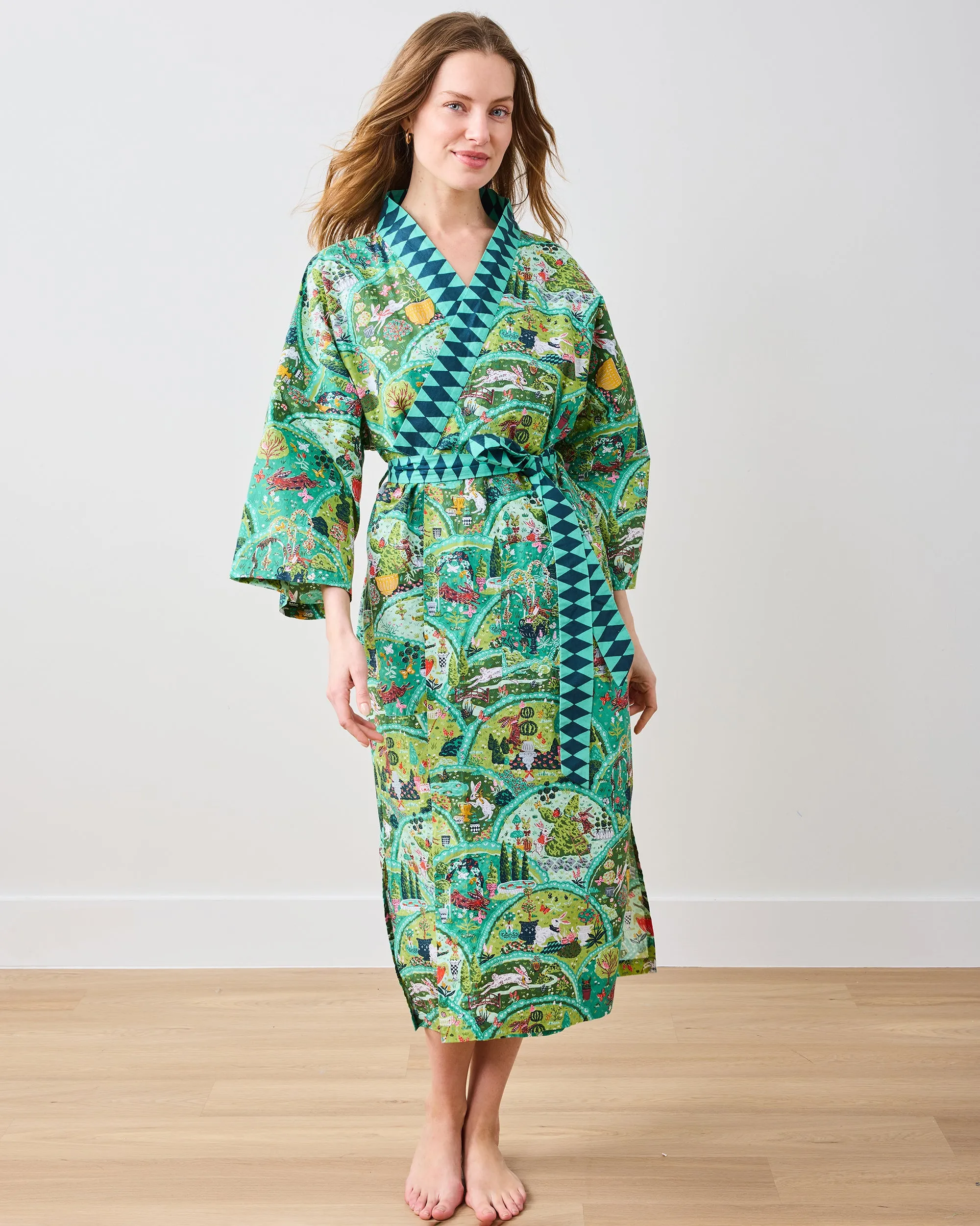 Rabbit Wonderland - Robe - Sage