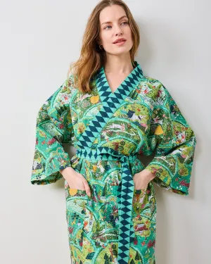 Rabbit Wonderland - Robe - Sage