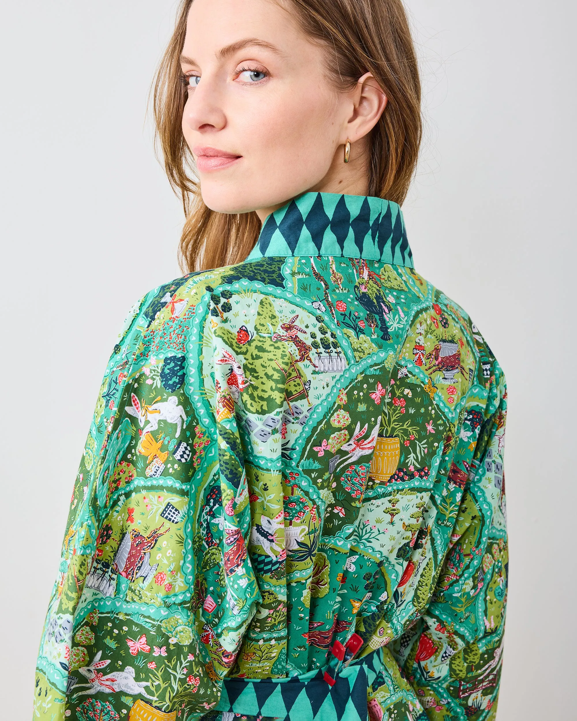 Rabbit Wonderland - Robe - Sage