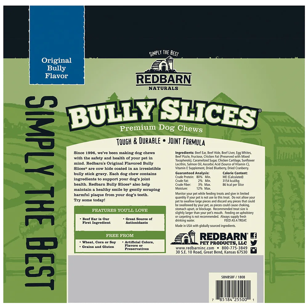 Redbarn Naturals Bully Slices, Beef