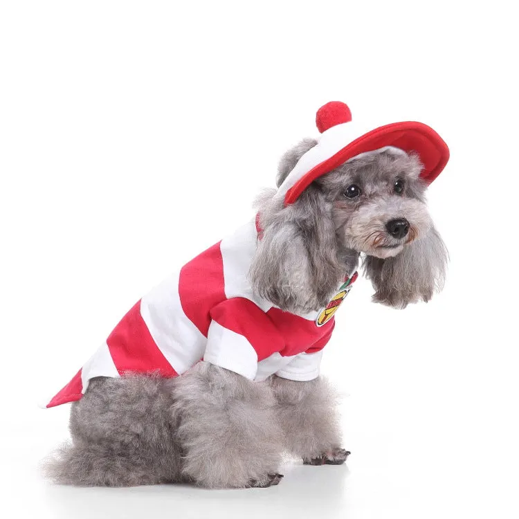 Santa Claus Dog Clothes -Halloween Pet Clothes- Pumpkin Dresses Wizarding Clothes
