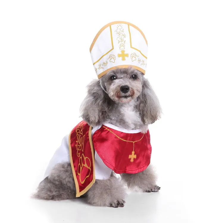 Santa Claus Dog Clothes -Halloween Pet Clothes- Pumpkin Dresses Wizarding Clothes