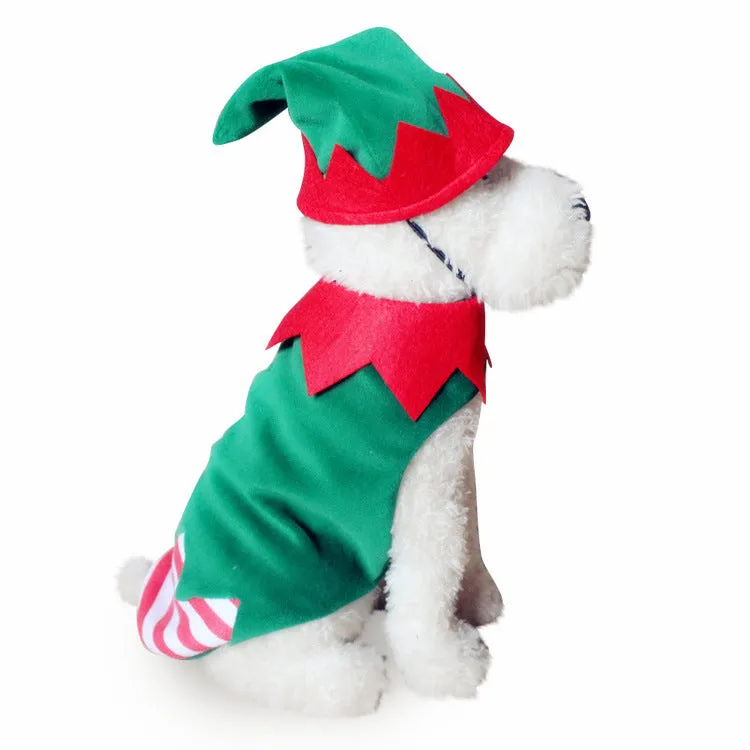 Santa Claus Dog Clothes -Halloween Pet Clothes- Pumpkin Dresses Wizarding Clothes