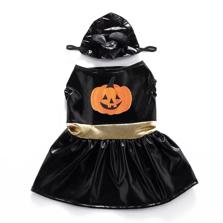 Santa Claus Dog Clothes -Halloween Pet Clothes- Pumpkin Dresses Wizarding Clothes