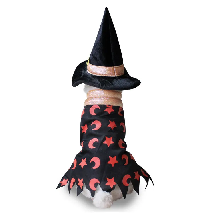 Santa Claus Dog Clothes -Halloween Pet Clothes- Pumpkin Dresses Wizarding Clothes