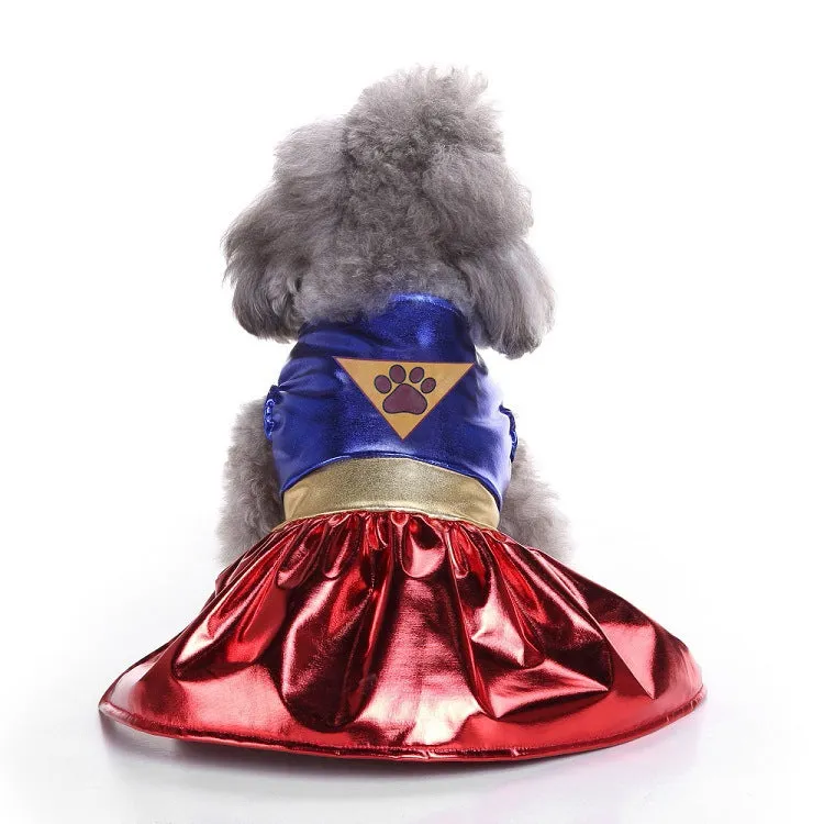 Santa Claus Dog Clothes -Halloween Pet Clothes- Pumpkin Dresses Wizarding Clothes