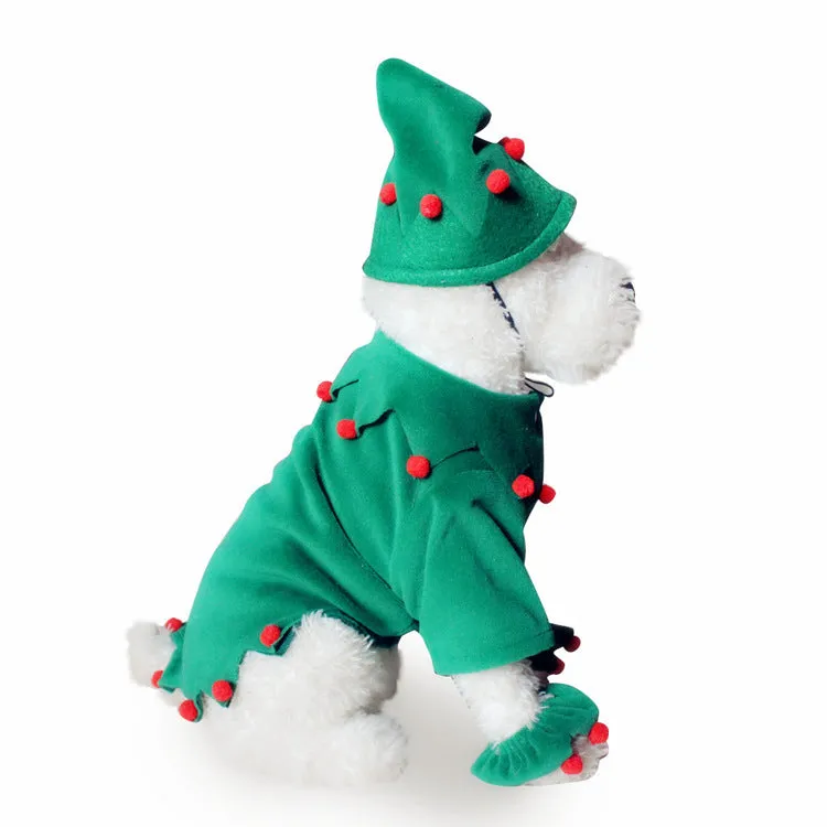 Santa Claus Dog Clothes -Halloween Pet Clothes- Pumpkin Dresses Wizarding Clothes