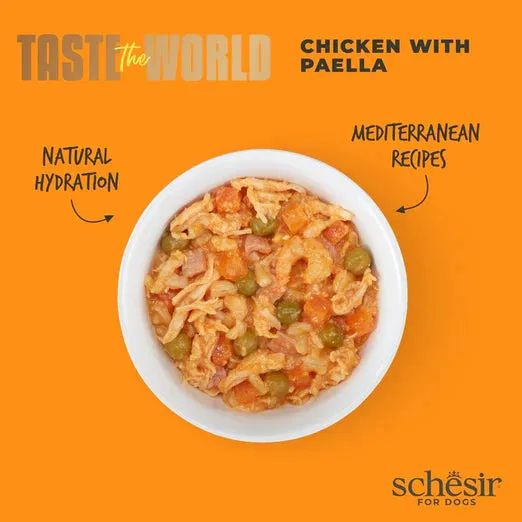 Schesir Taste The World Wet Dog Food (Chicken With Paella)