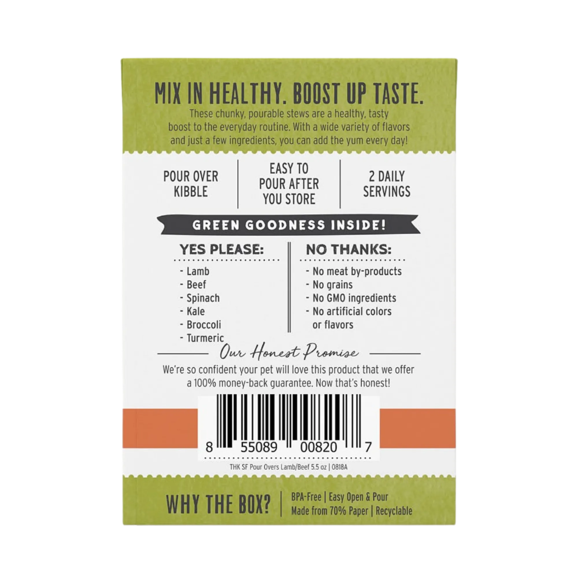 The Honest Kitchen Superfood Pour Overs Lamb & Beef Stew 5.5 oz
