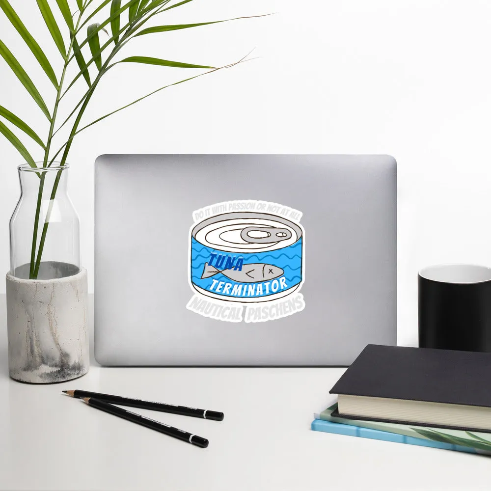 Tuna Terminator Can stickers