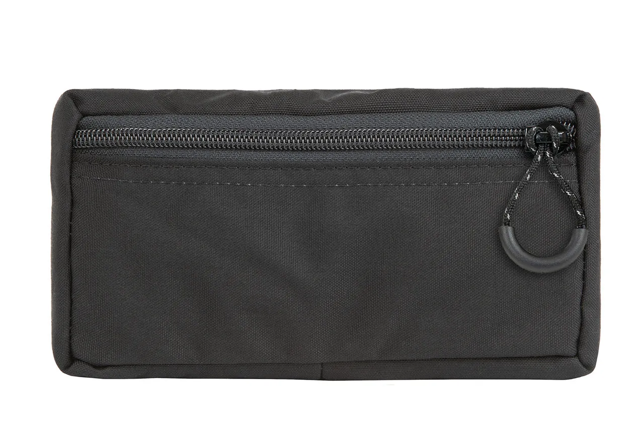 Velcro Pouch Medium - 4 x 8 x 1" | Black